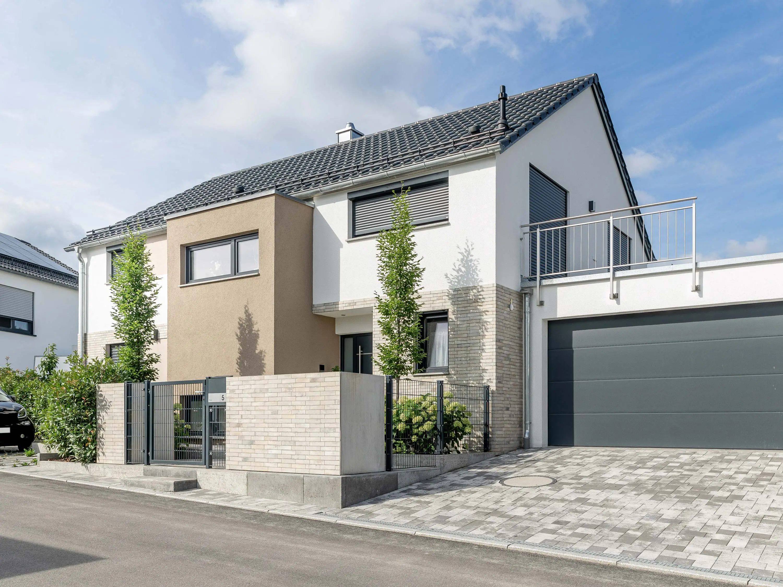 Fertiggestelltes Wohnhaus in Holzbauweise